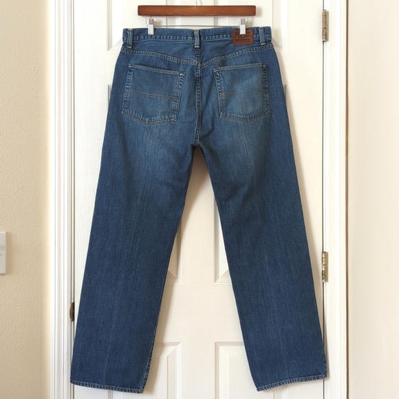 Polo Ralph Lauren 90's Vintage Medium Wash Relaxed Fit Straight Leg Jeans 36x32 - Picture 4 of 14